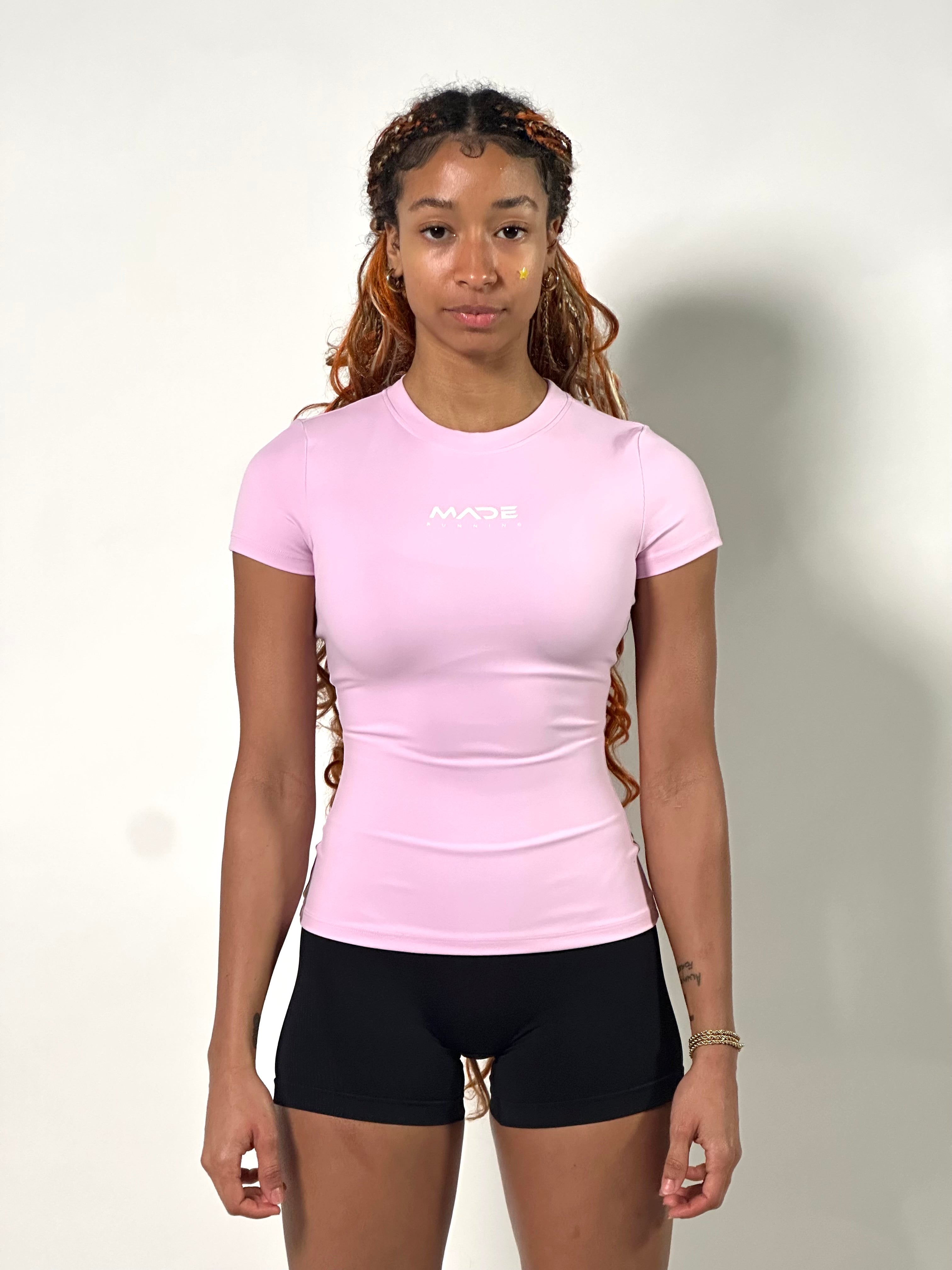 Skin tights made short sleeve