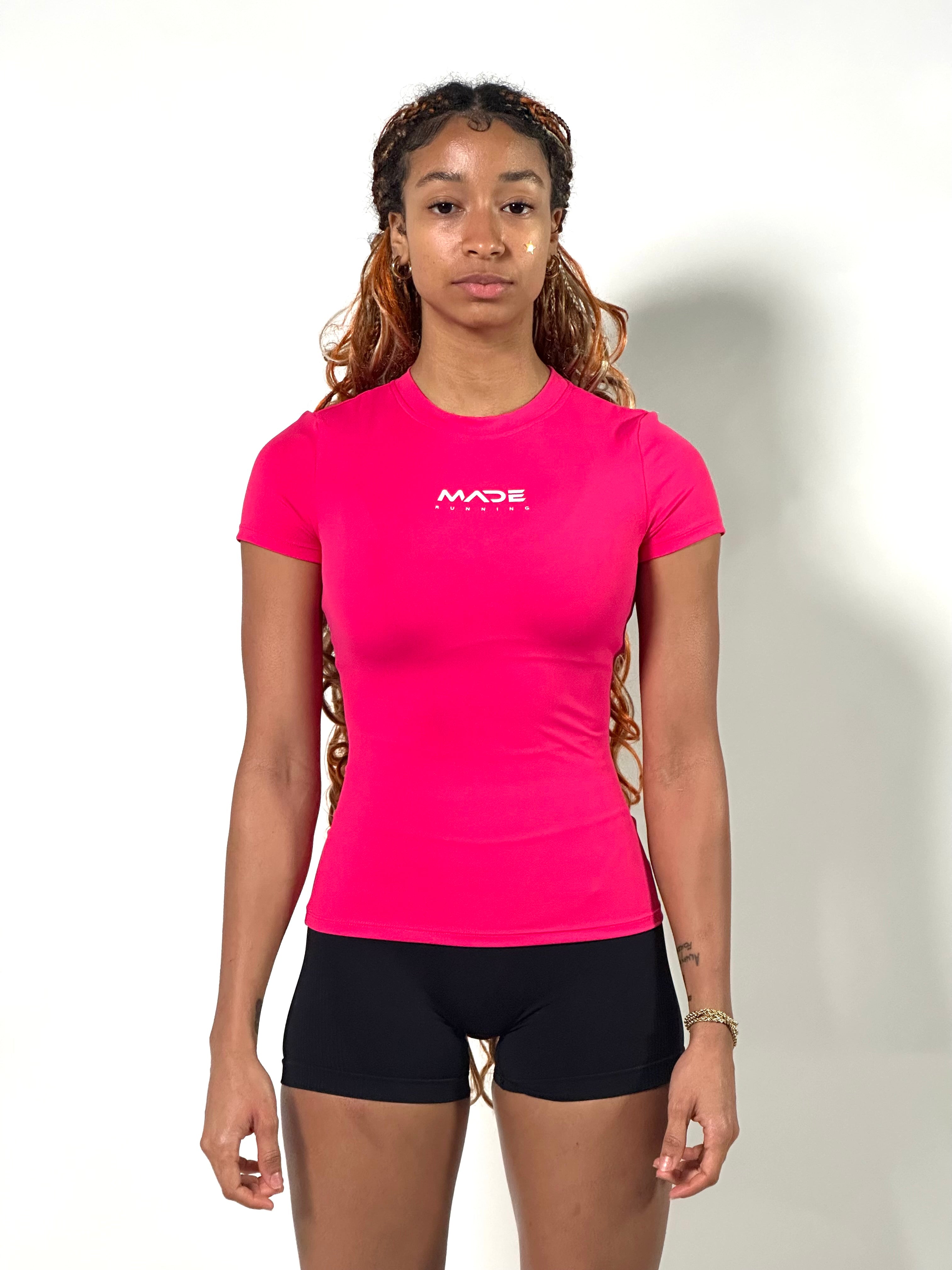 Skin tights made short sleeve