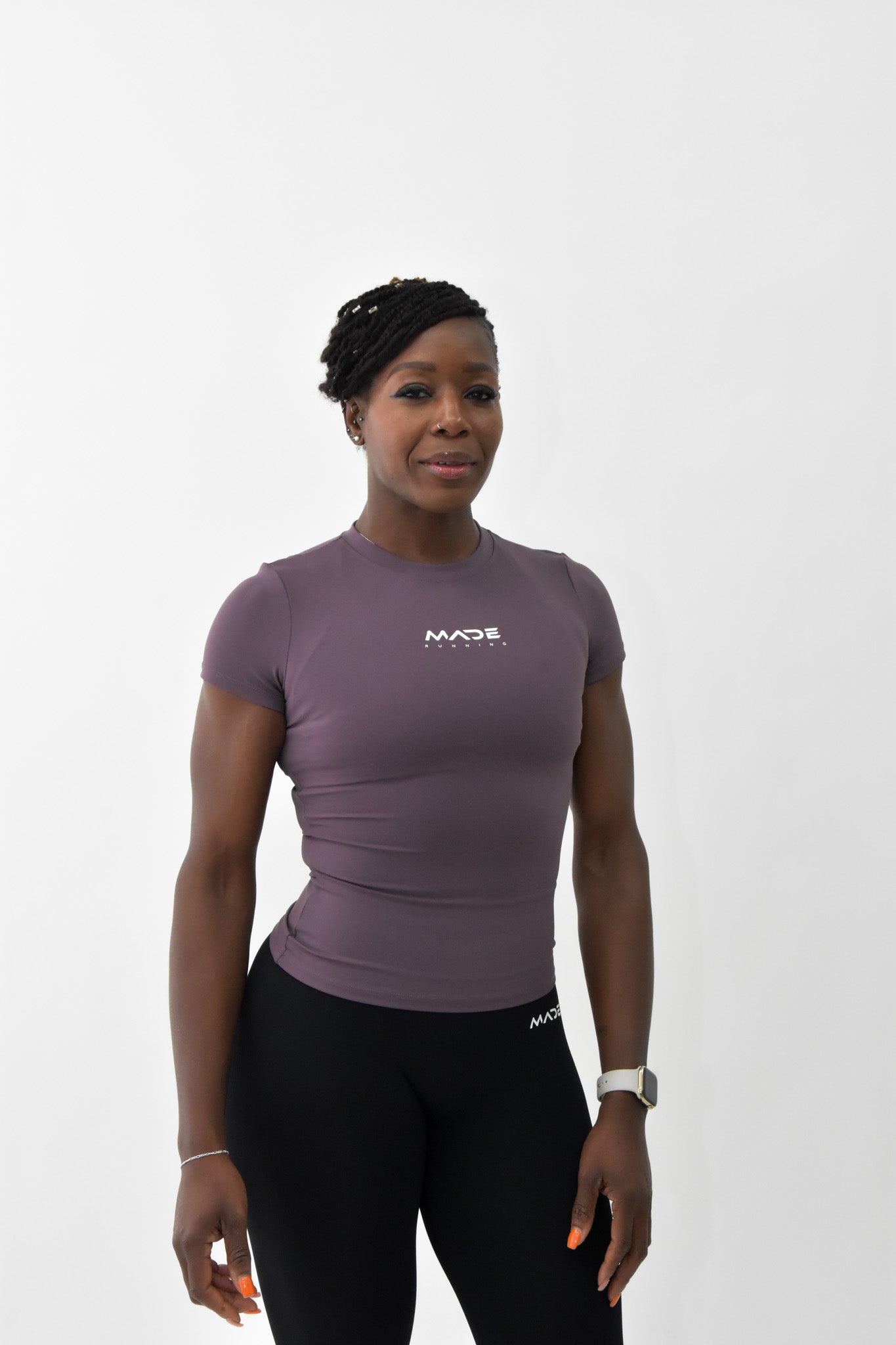 Skin tights made short sleeve