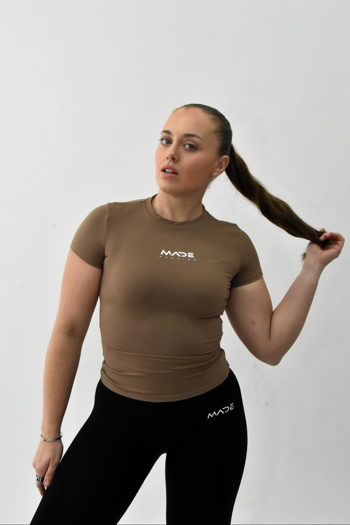 Skin tights made short sleeve