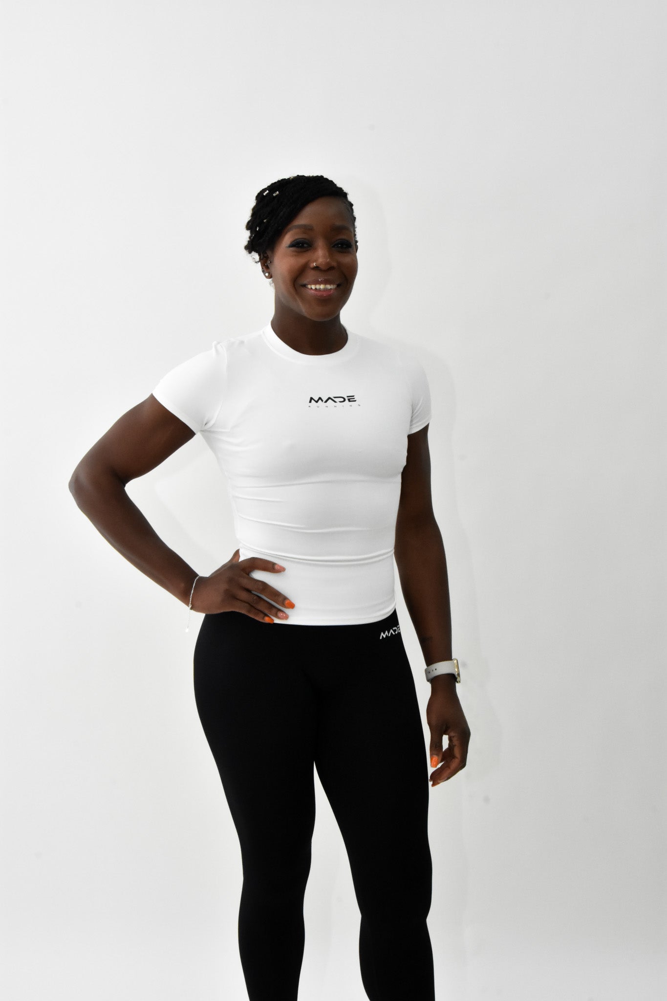 Skin tights made short sleeve