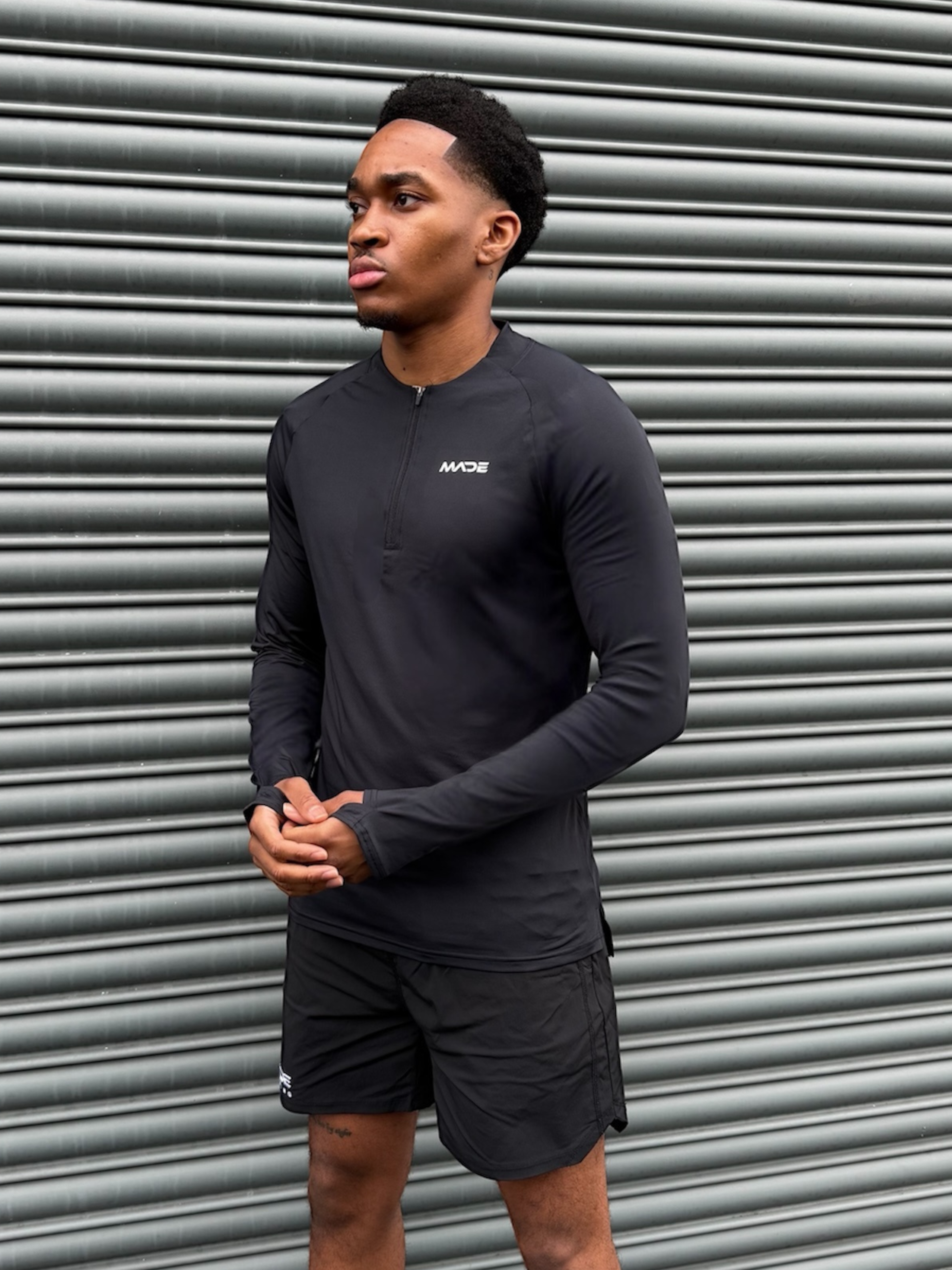 QUARTER ZIP SLIM FIT LONG SLEEVE